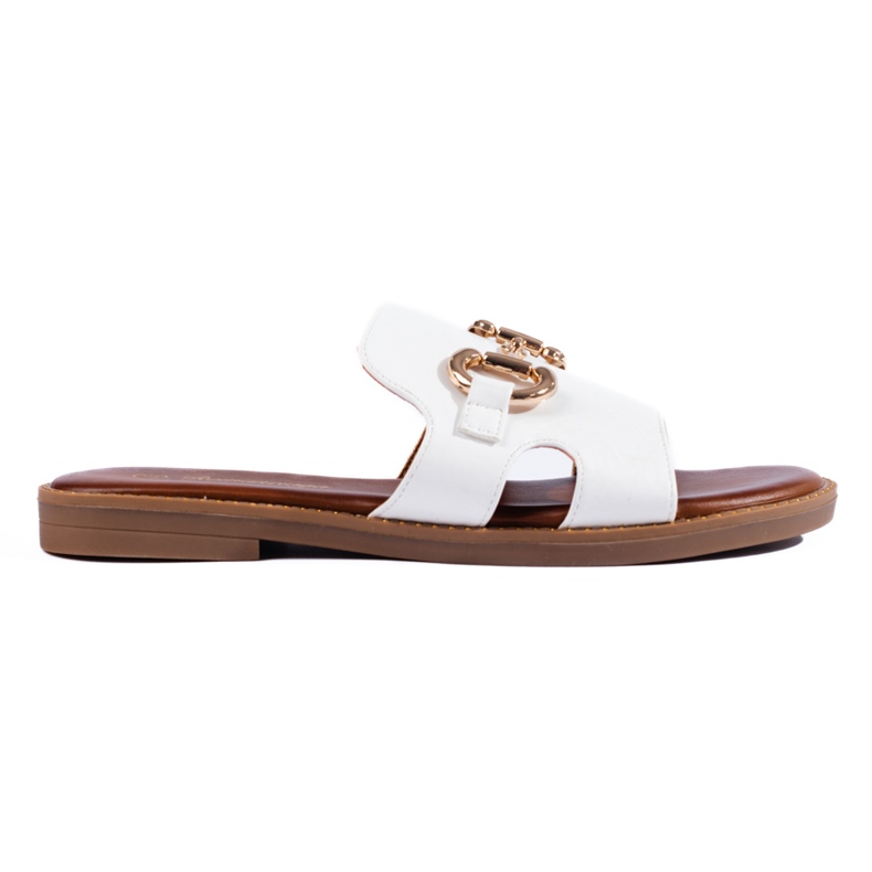 Pantuflas clásicas de mujer Shelovet blancas blanco