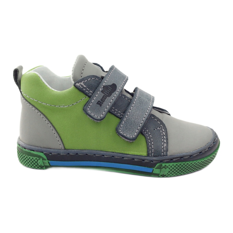 Ren But Chicos de cuero de niños 1429 Ren gris/verde pero
