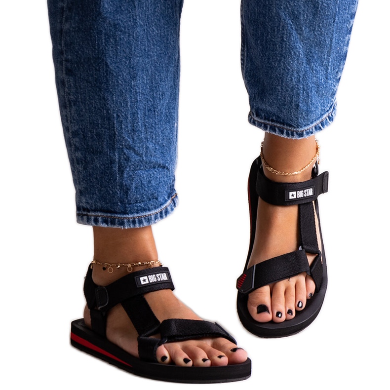 Big Star DD274A282 sandalias deportivas negras negro