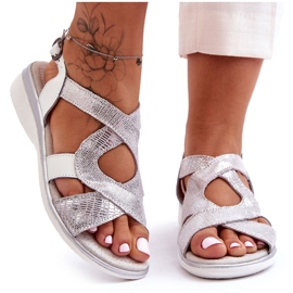 Sandalias Mujer Piel S.Barski 97619 Plata