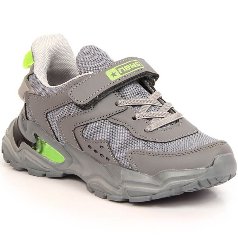 News Jr EVE398B calzado deportivo plataforma gris