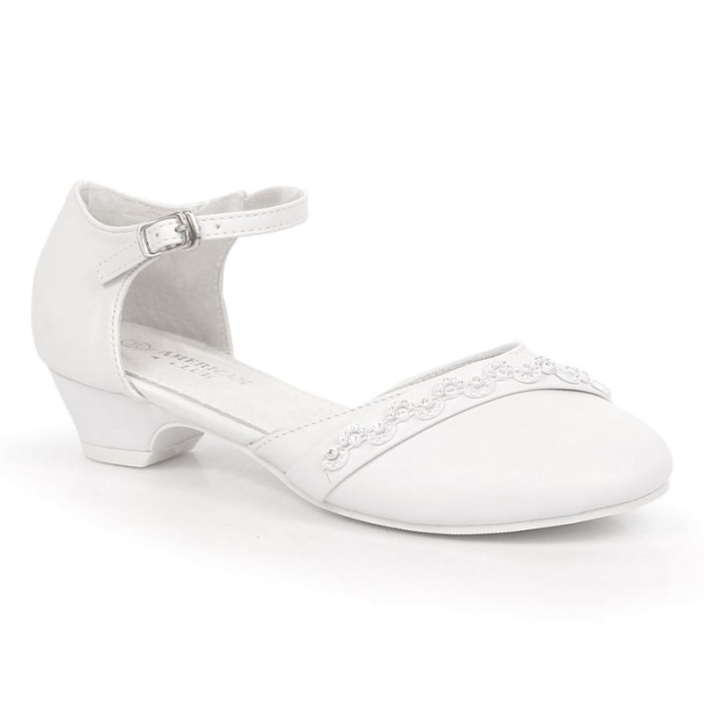 American Club Jr. AM914 bailarinas blancas con gorra blanco