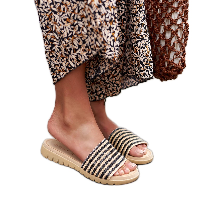 Chanclas Capovalle tejido negro