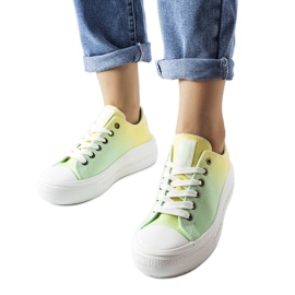 Deportivas amarillas y verdes Big Star LL274A186 amarillo