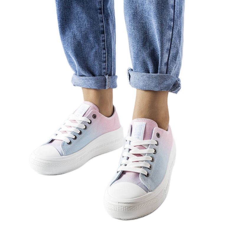 Zapatillas rosas y azules de Big Star LL274A187 rosado