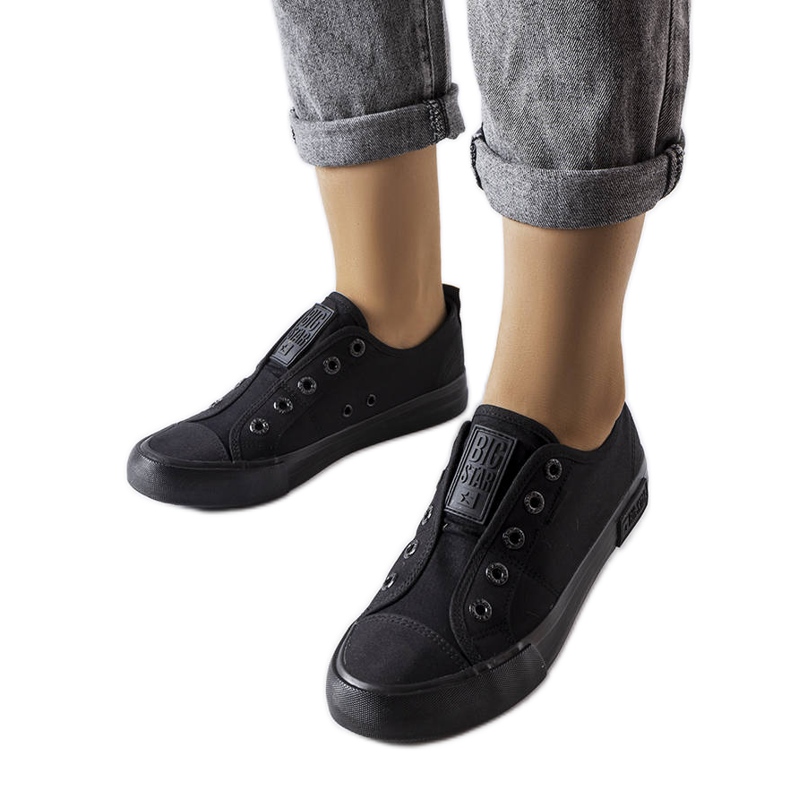 Zapatillas slip-on negras de Big Star LL274161 negro