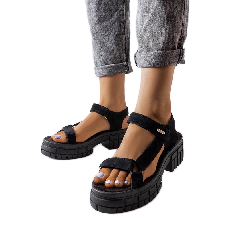 Sandalias negras en el puesto Big Star LL276035 negro Sandalias negras en el puesto Big Star LL276035 negro