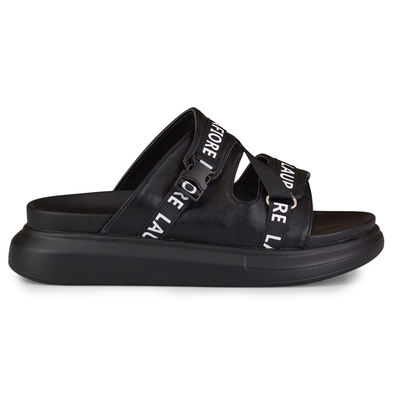 Elegantes zapatillas negras de La.Fi negro