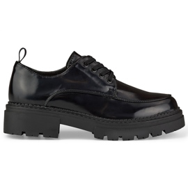 La.Fi Zapatos de cordones lacados en negro
