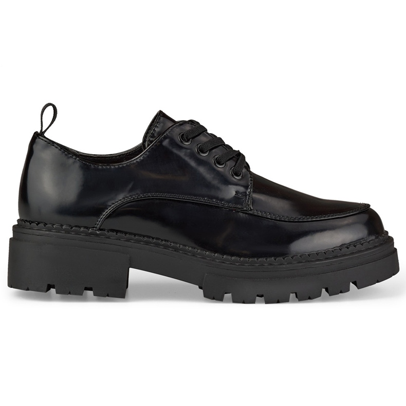 La.Fi Zapatos de cordones lacados en negro