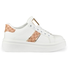 Zapatos deportivos de mujer blancos con estilo.