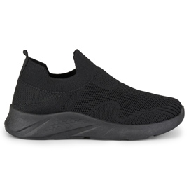 Zapatillas deportivas negras sin cordones negro