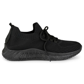 Deportivas negras sin cordones para mujer negro