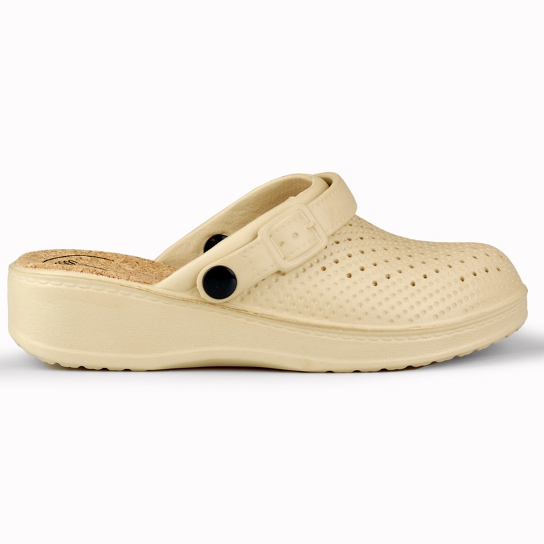 Cómodas zapatillas de casa de mujer con dedos cubiertos beige Cómodas zapatillas de casa de mujer con dedos cubiertos beige