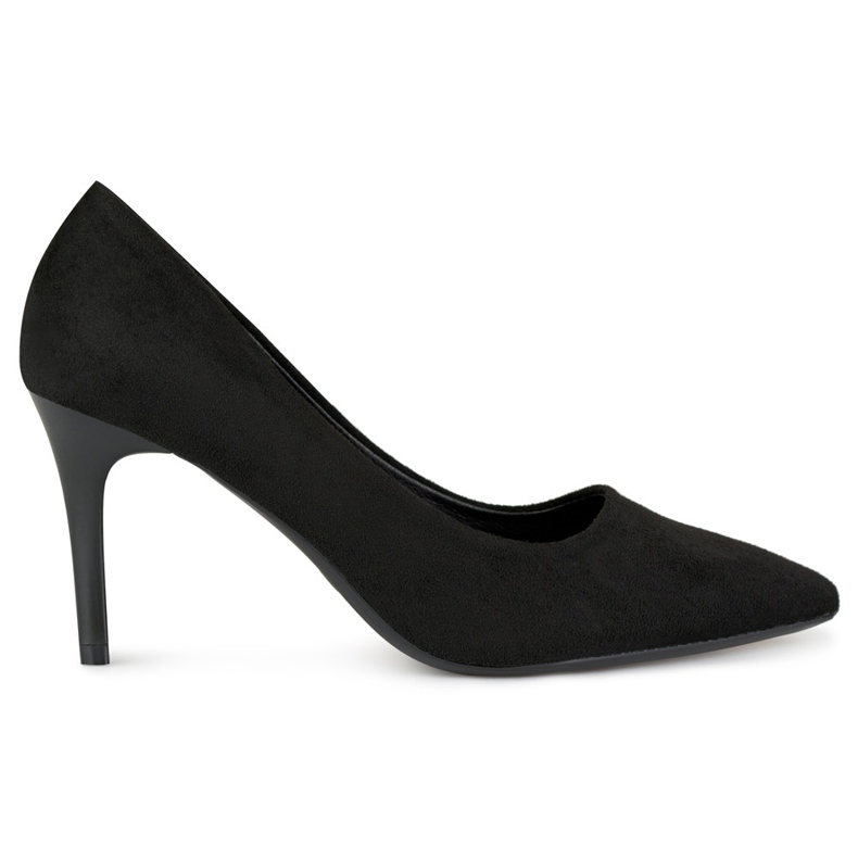 Tacones negros de ante clásico