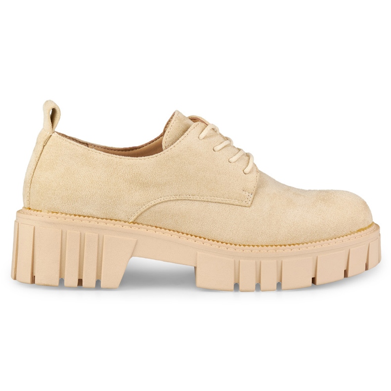 Zapatos plataforma beige