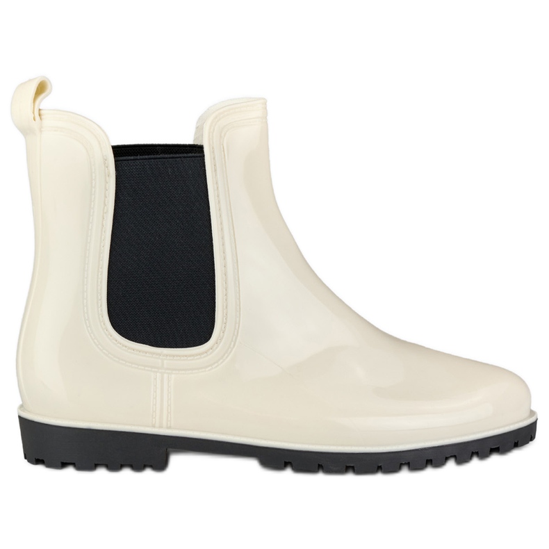 Botas de agua beige clásicas para mujer