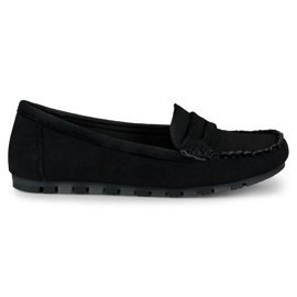 Mocasines negros de mujer cómodos