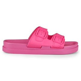 Pantuflas mujer cómodas rosa goma rosado