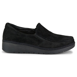 Mocasines mujer cómodos ante negro
