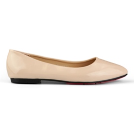Bailarinas mujer lacadas beige