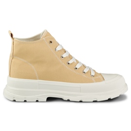 Deportivas beige por encima del tobillo Deportivas beige por encima del tobillo