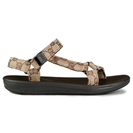 Sandalias de mujer con suela plana. beige Sandalias de mujer con suela plana. beige
