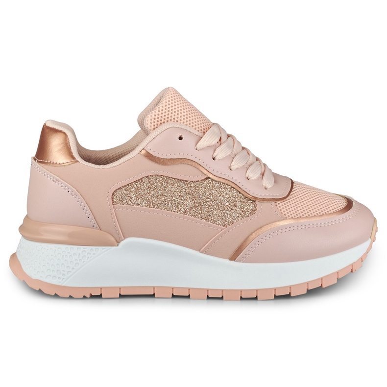 Deportivas rosa brillo mujer rosado