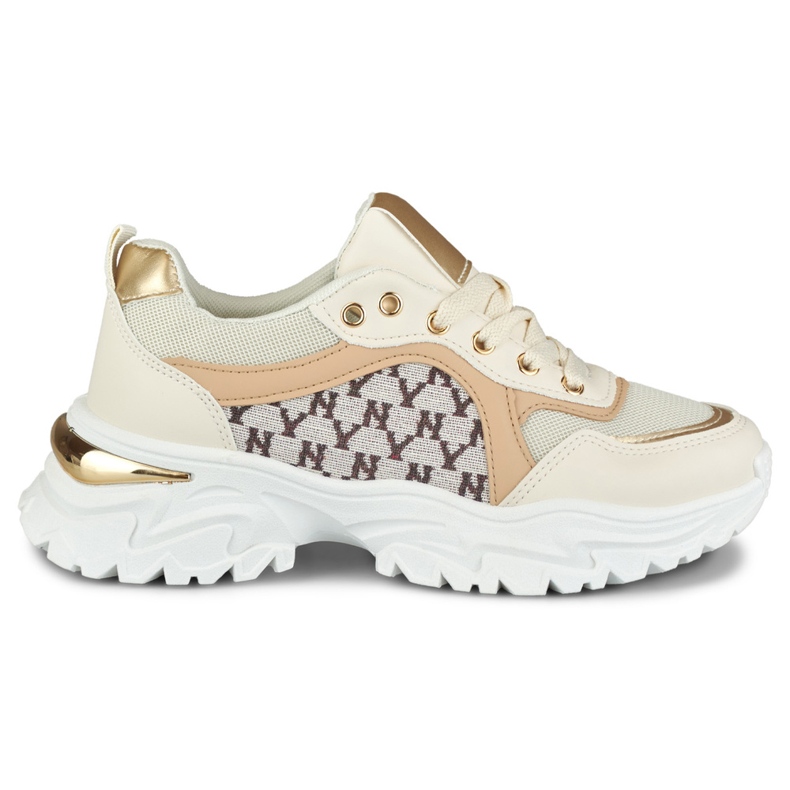 Zapatillas de deporte de mujer Valir beige de moda.