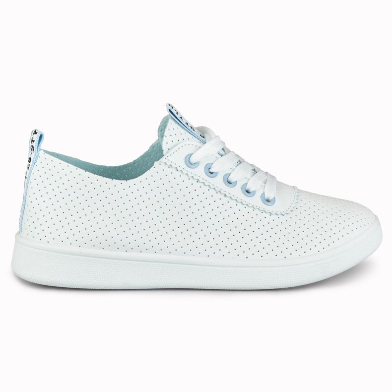 Zapatillas caladas blancas y azules de Bellis blanco Zapatillas caladas blancas y azules de Bellis blanco