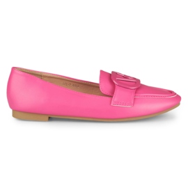 Zapatos de mujer fucsia fabricados en ecopiel rosado