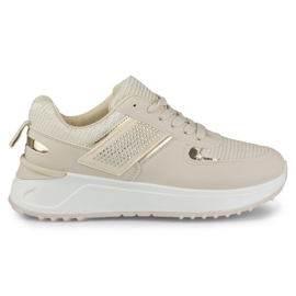 Deportivas casual mujer beige