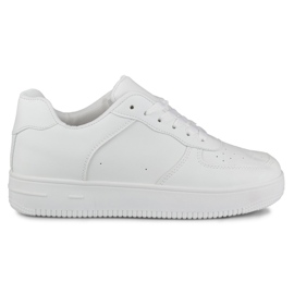 Deportivas clásicas blancas con suela blanca blanco Deportivas clásicas blancas con suela blanca blanco
