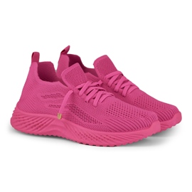 Deportivas mujer elastico fucsia rosa