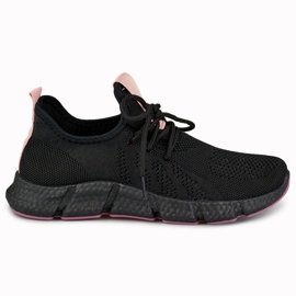 Cómodos zapatos deportivos ligeros y suaves. negro