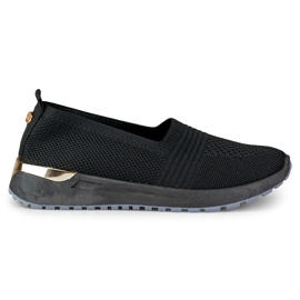 Zapatos casuales de mujer cómodos y flexibles. negro