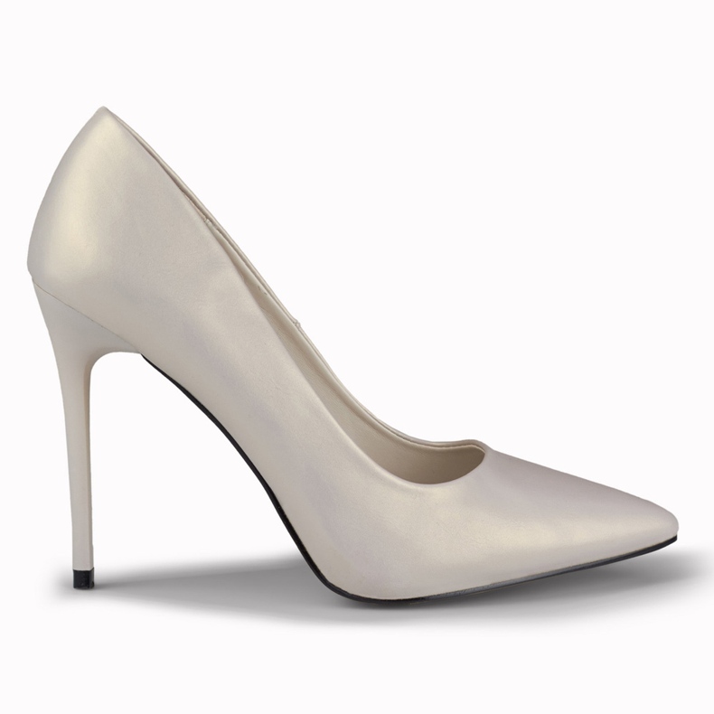 Zapatos de tacón plata mate de Fansy
