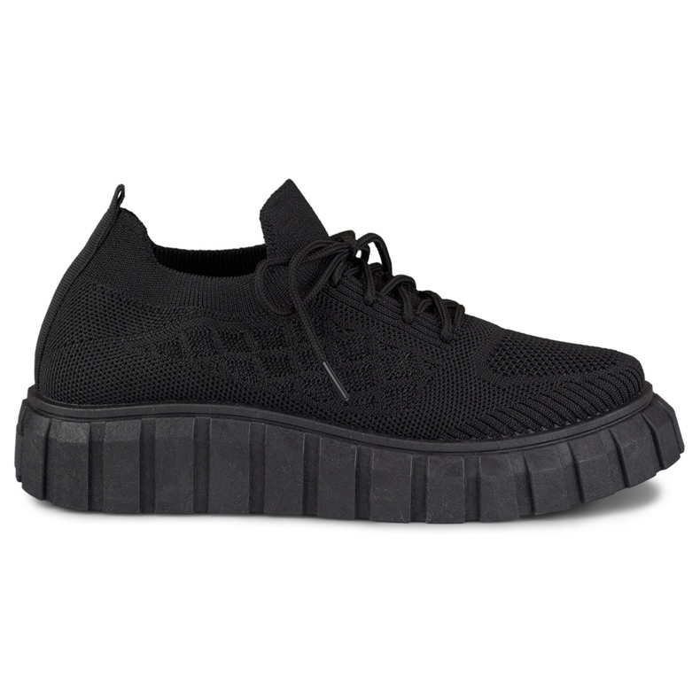 Deportivas mujer flexibles negras negro