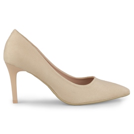 Zapatos de salón ante beige clásico Zapatos de salón ante beige clásico