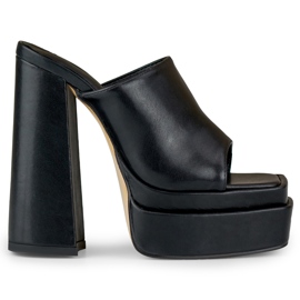 Chanclas negras de tacón alto de Evelyn negro