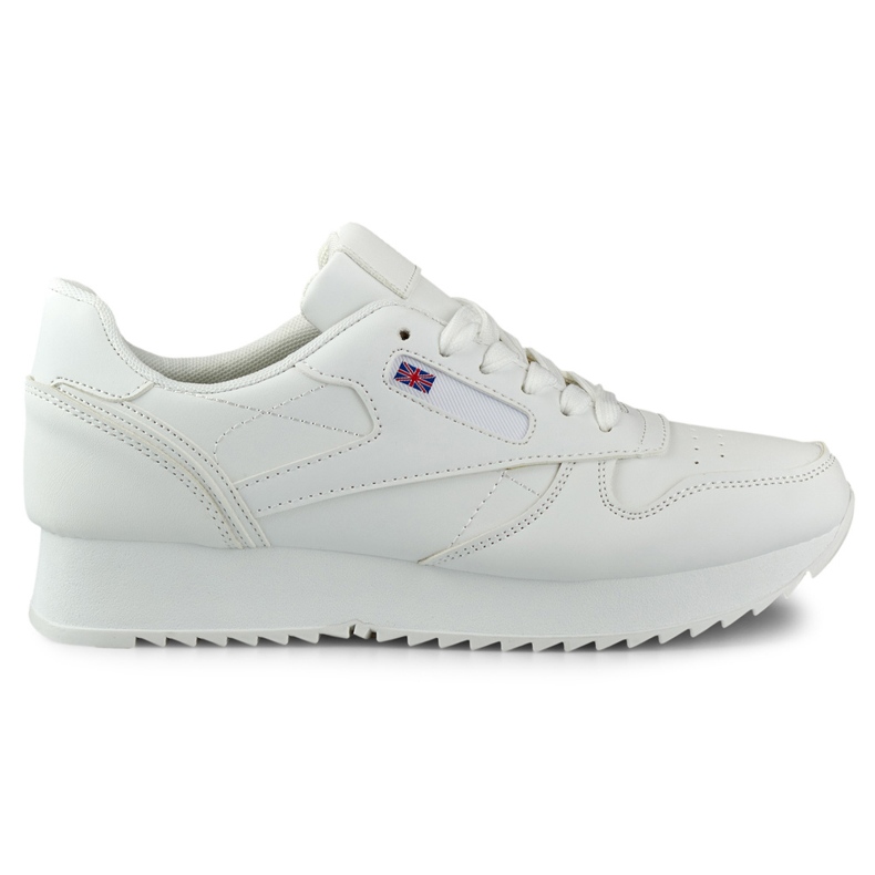 Zapatillas clásicas blancas de mujer. blanco
