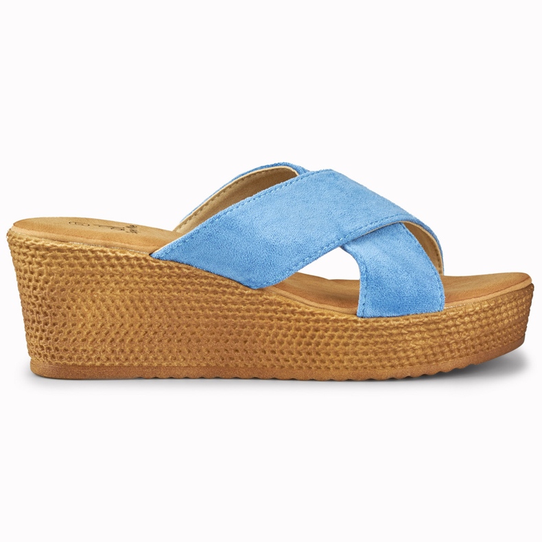 Pantuflas de mujer con jeans azul