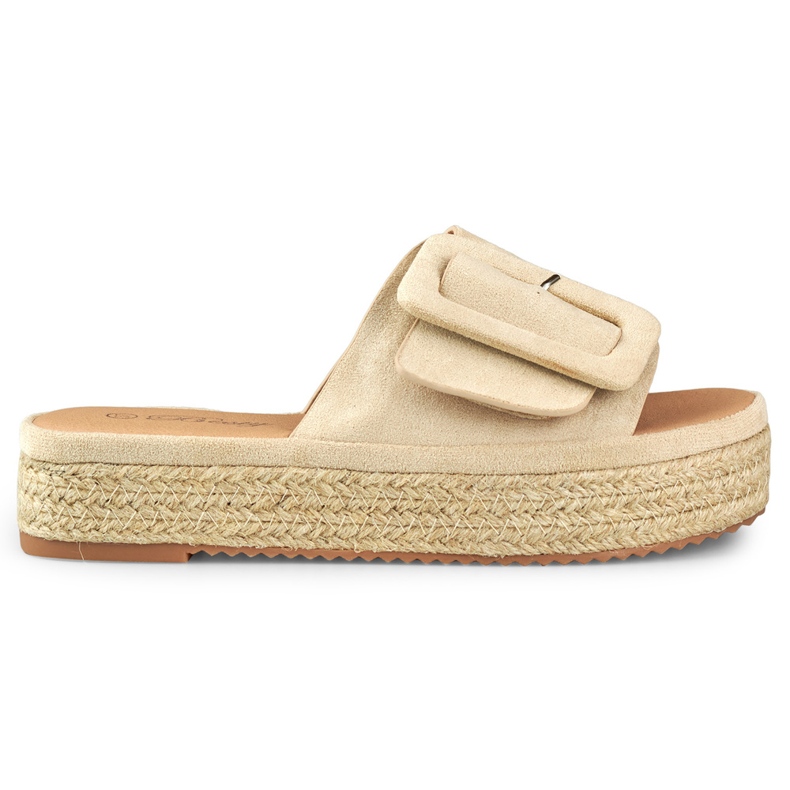 Alpargatas mujer ante beige