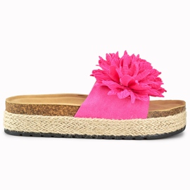 Alpargatas mujer fucsia rosa