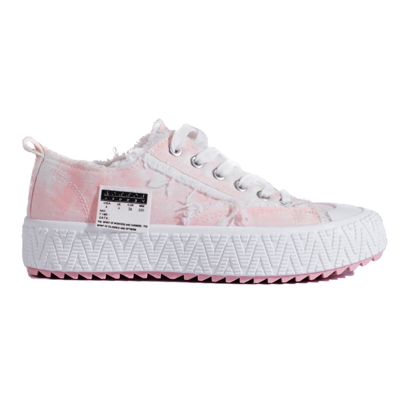 Deportivas plataforma Shelovet rosa rosado