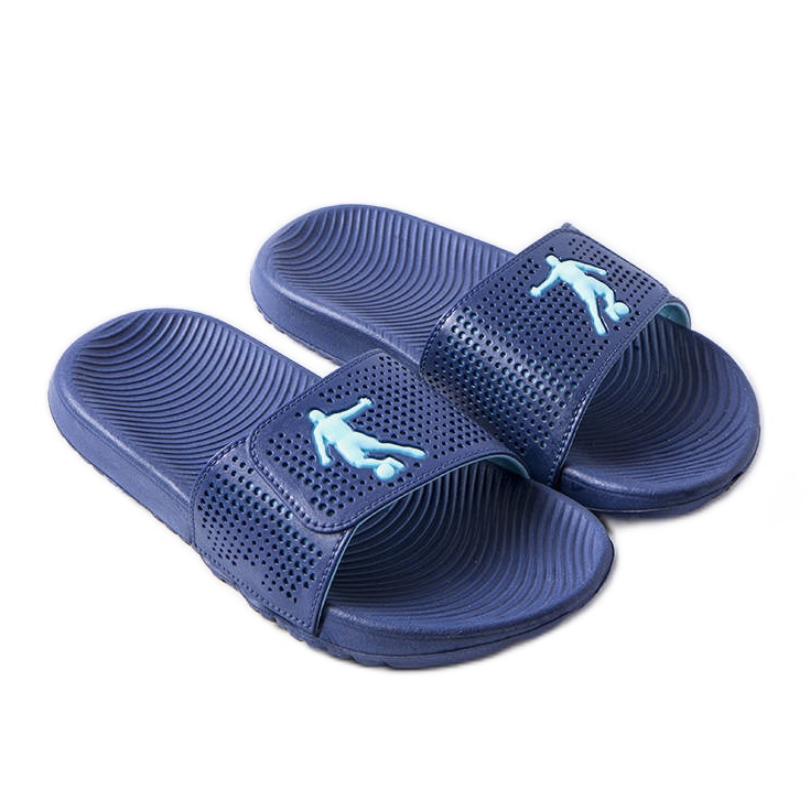 Chanclas Athens de goma azul marino