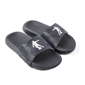 Zapatillas de casa de goma negras para niños de Atenas negro