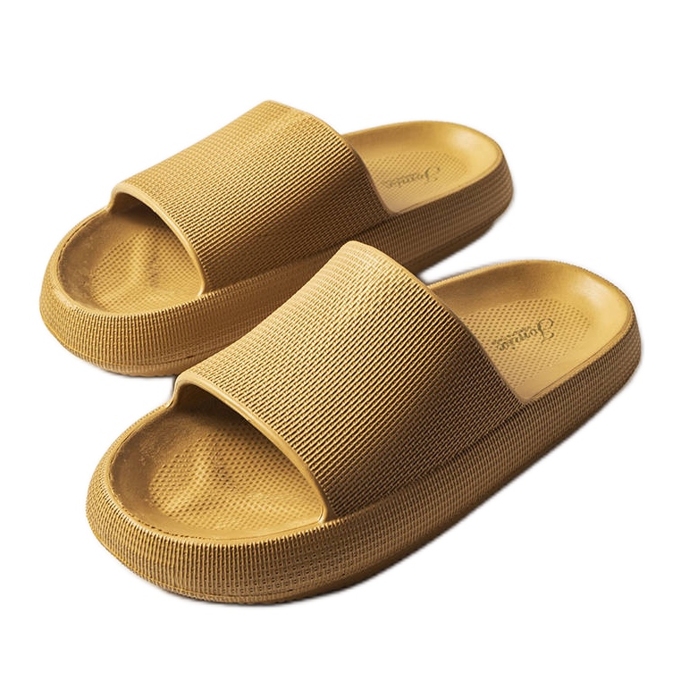 Chanclas de goma marrones de Porto marrón