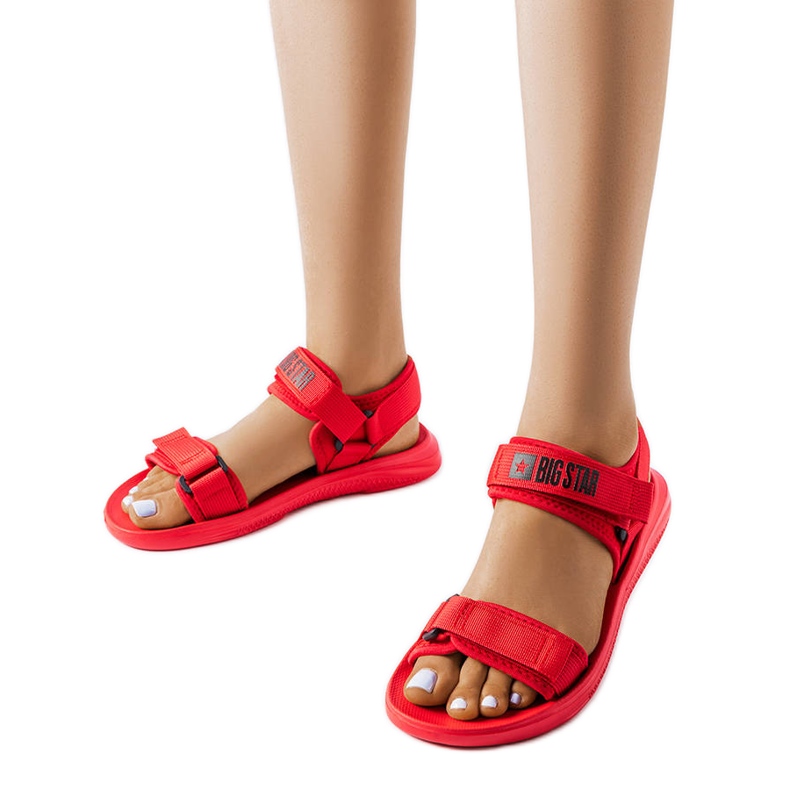 Sandalias deportivas rojas Big Star HH274A027 rojo
