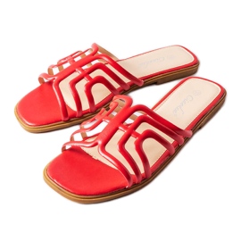Babuchas Gandy de mujer rojas rojo